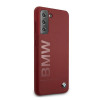 BMW BMHCS21MSLBLRE silikoonist Signature Logo kõvakate Samsung Galaxy S21+ jaoks, punane