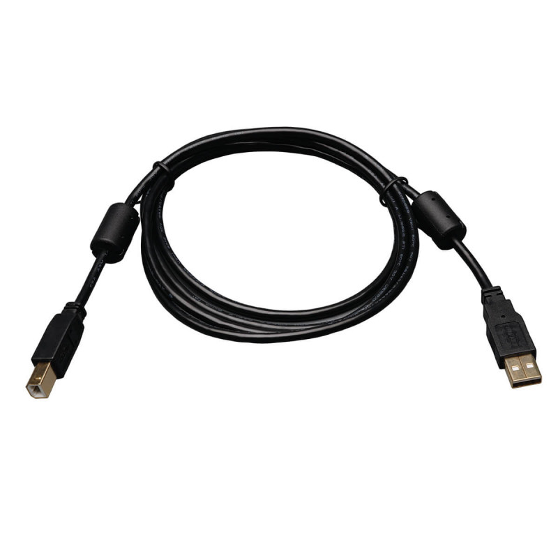 Eaton Tripp Lite Series USB 2.0 A-B kaabel ferriitrõngastega (M/M), 1,83 m (6 ft), must
