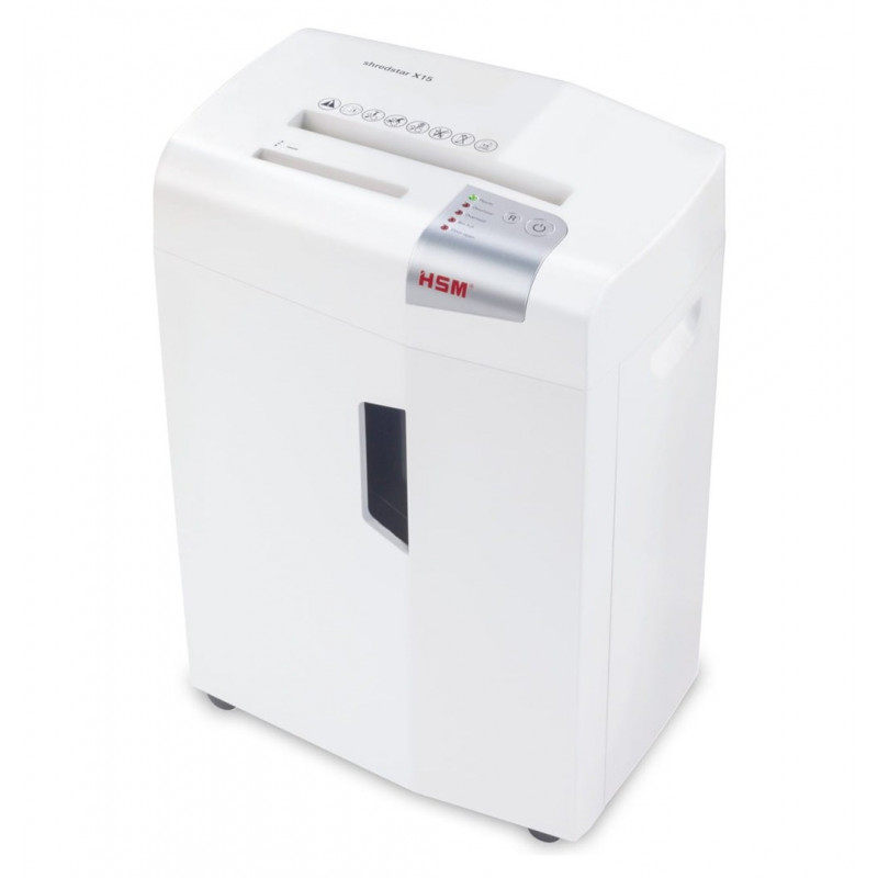 HSM shredstar X15 dokumendihävitaja, 30 L, 4x37 mm osakeste lõikus (P-4), valge
