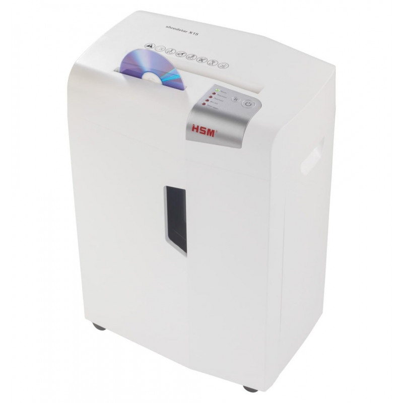 HSM shredstar X15 dokumendihävitaja, 30 L, 4x37 mm osakeste lõikus (P-4), valge
