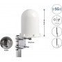 Delock 60769 5G LTE antenn, N-pesa, 3-5 dBi, fikseeritud ümnisuunaline, seina- ja mastikinnitus, välistingimustesse, valge, 14.2 cm