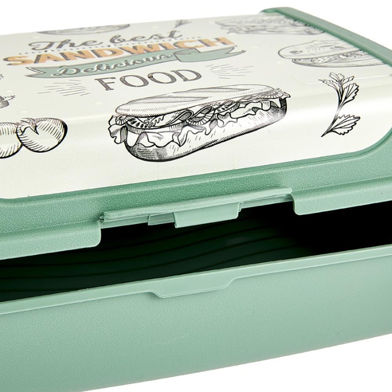 keeeper Carla Midi lõunakarpi Space Tour, nordic green, Deco-Click-Box, PP (1 tk)