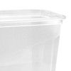 keeeper Fredo Fresh toidukarpide komplekt, 3 x 1,0 L, ristkülikukujuline, läbipaistev põhi, hall kaas