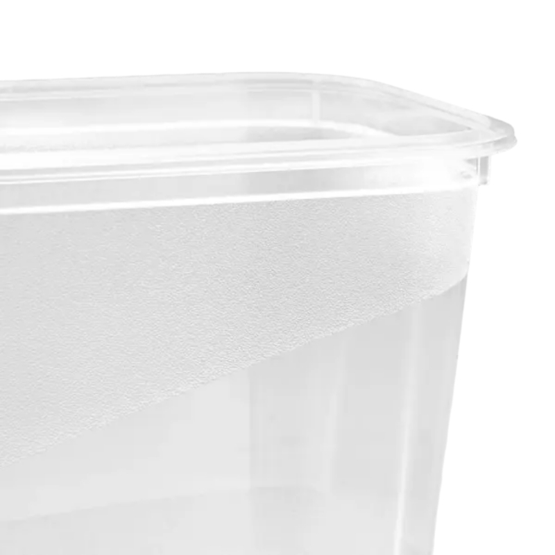 keeeper Fredo Fresh toidukarpide komplekt, 3 x 1,0 L, ristkülikukujuline, läbipaistev põhi, hall kaas