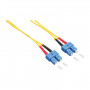 LogiLink FP0SC10 valguskaabli ühenduskaabel SC/SC OS2 9/125 µm Duplex, 10 m, kollane