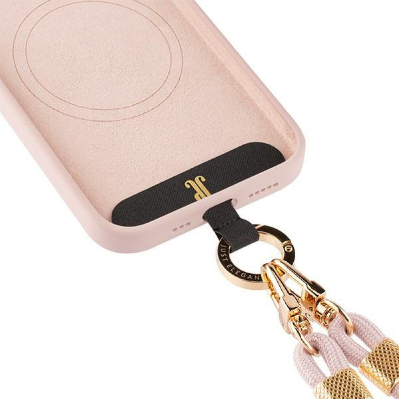 Just Elegance JEC151 ümbris Apple iPhone 15 jaoks MagSafe, PopGrip, roosa