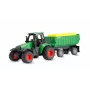 Amewi metalltraktor koos haagisega, 1:64, RTR, roheline