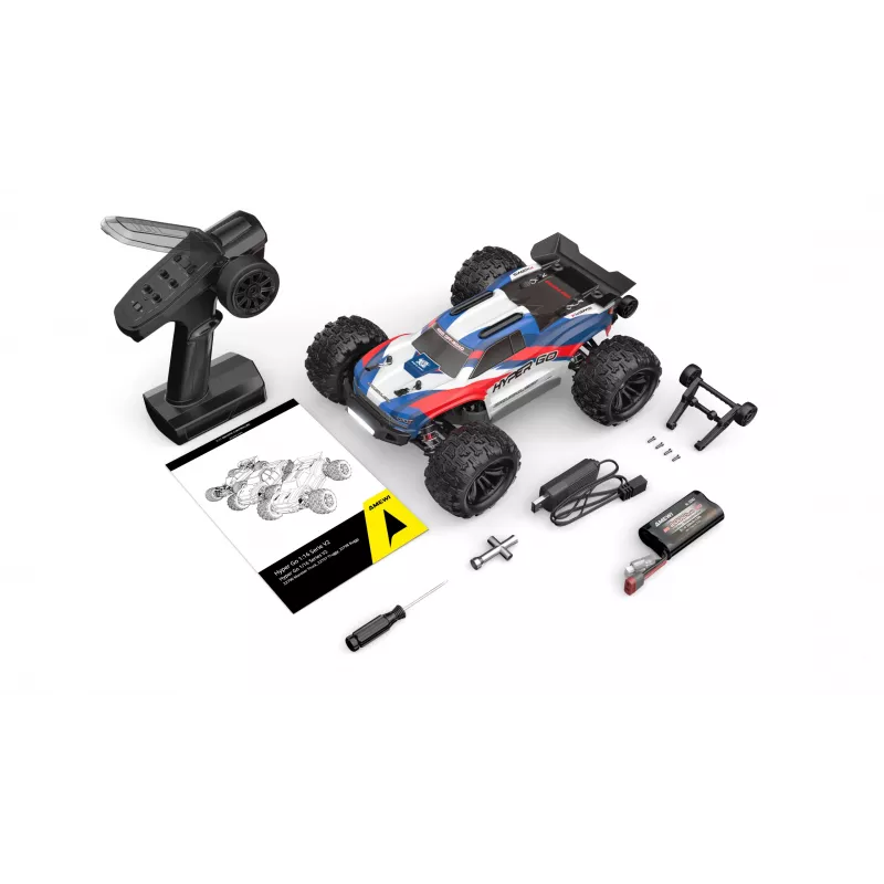 Amewi Hyper Go Truggy V2 harjatu 4WD, 1:16, RTR, sinine/punane