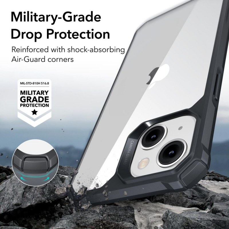 ESR Air Armor kaitsekate ESR515 Apple iPhone 14 Plus / 15 Plus jaoks, läbipaistev/must