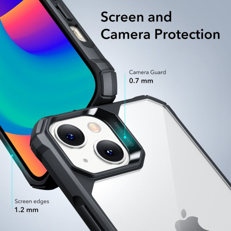 ESR Air Armor kaitsekate ESR515 Apple iPhone 14 Plus / 15 Plus jaoks, läbipaistev/must