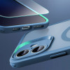ESR Classic Pro Set HaloLock MagSafe ümbris karastatud klaasiga Apple iPhone 16 jaoks, Frosted Blue