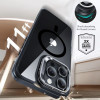 ESR Classic Hybrid Kickstand HaloLock MagSafe ümbris koos karastatud klaasiga Apple iPhone 16 Pro jaoks, läbipaistev/must