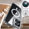 ESR Classic Hybrid Kickstand HaloLock MagSafe ümbris koos karastatud klaasiga Apple iPhone 16 Plus jaoks, läbipaistev