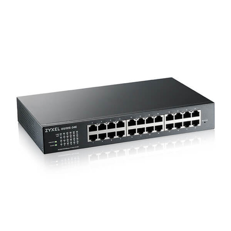 Zyxel GS1915-26v2 26-porti GbE nutikas lüliti, 24x GbE RJ45 ja 2x SFP, rackmount, ventilaatorita (GS1915-26V2-EU0101F)