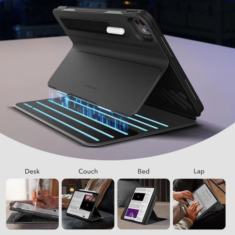 ESR Flip Hybrid ümbris Apple iPad Pro 13" 2024/2025 jaoks, ESR952, must