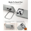 ESR nahast tugijalaga MagSafe ümbris Apple iPhone 17 Pro Max / 18 Pro Max, hall