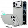 ESR nahast tugialusega MagSafe ümbris Apple iPhone 17 Pro / 18 Pro jaoks, hall