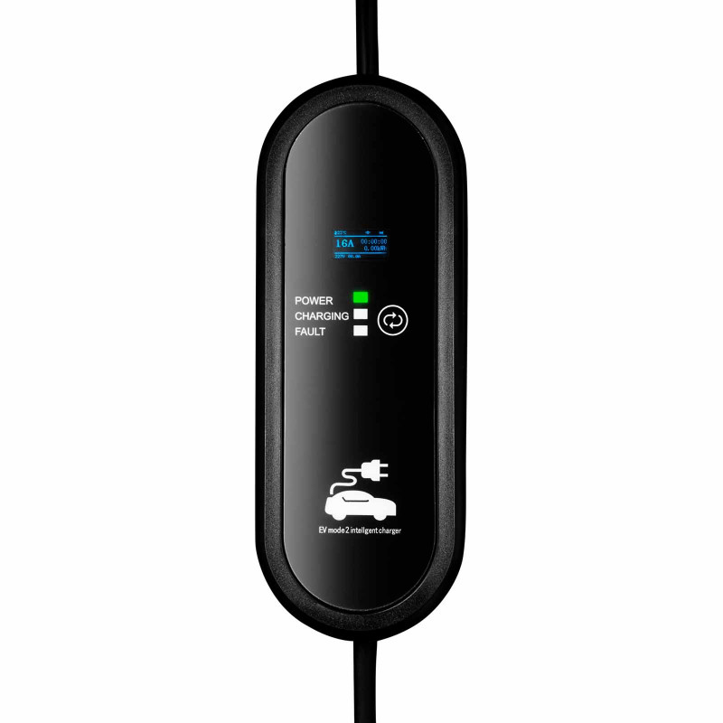 Akyga AK-EC-18 elektriauto laadija Type 1 LCD, 1-faasiline 16 A 3,8 kW, 5 m