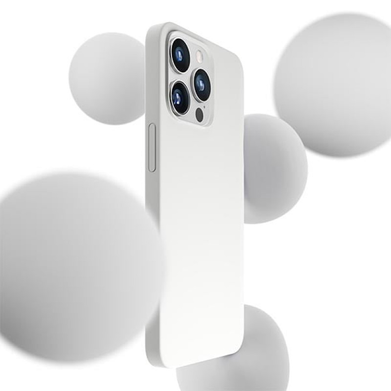 3MK Hardy Case MagSafe Apple iPhone 14 Pro Max silikoonkate, valge