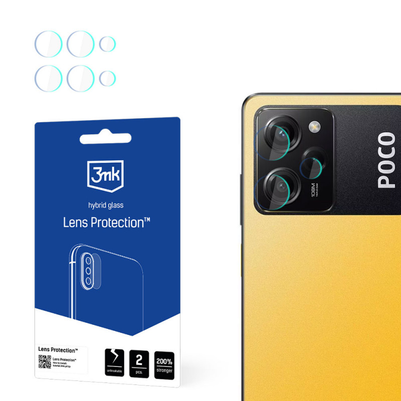 3MK Lens Protect POCO X5 Pro 5G kaamera objektiivi kaitse (4 tk), 3MK4630