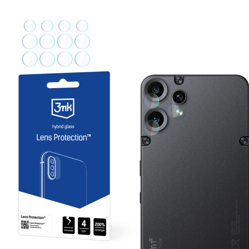 3MK Lens Protection hübriidklaas kaamera objektiivile CMF Phone 2 Pro by Nothing jaoks (4 tk)