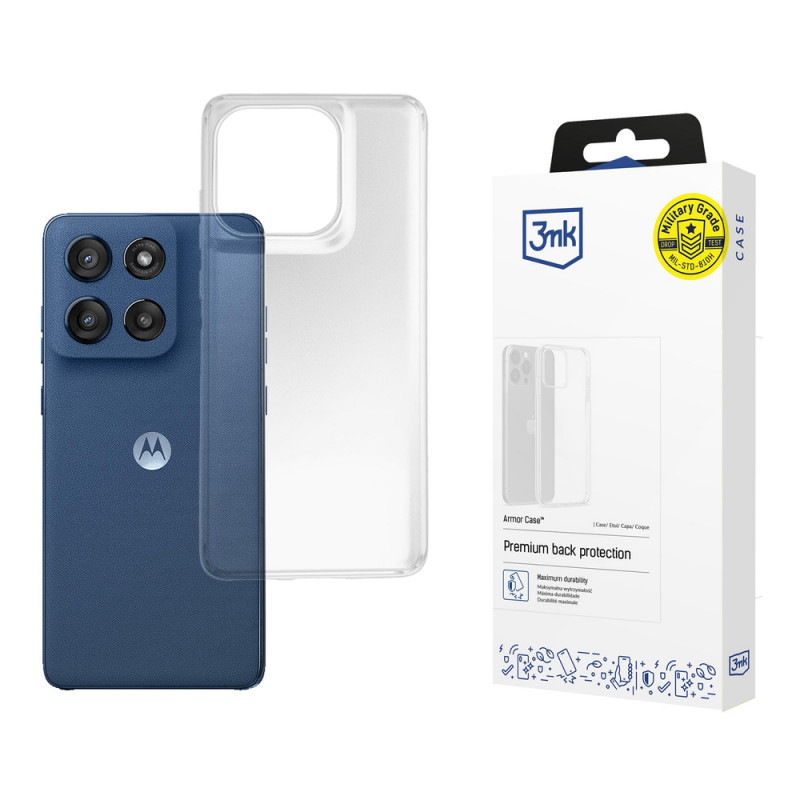 3MK Armor Case kaitsekate Motorola Moto Edge 60 / 60 Fusion jaoks, läbipaistev