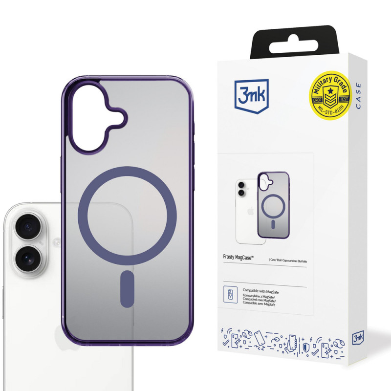 3MK Frosty MagCase Apple iPhone 17 ümbris, lilla
