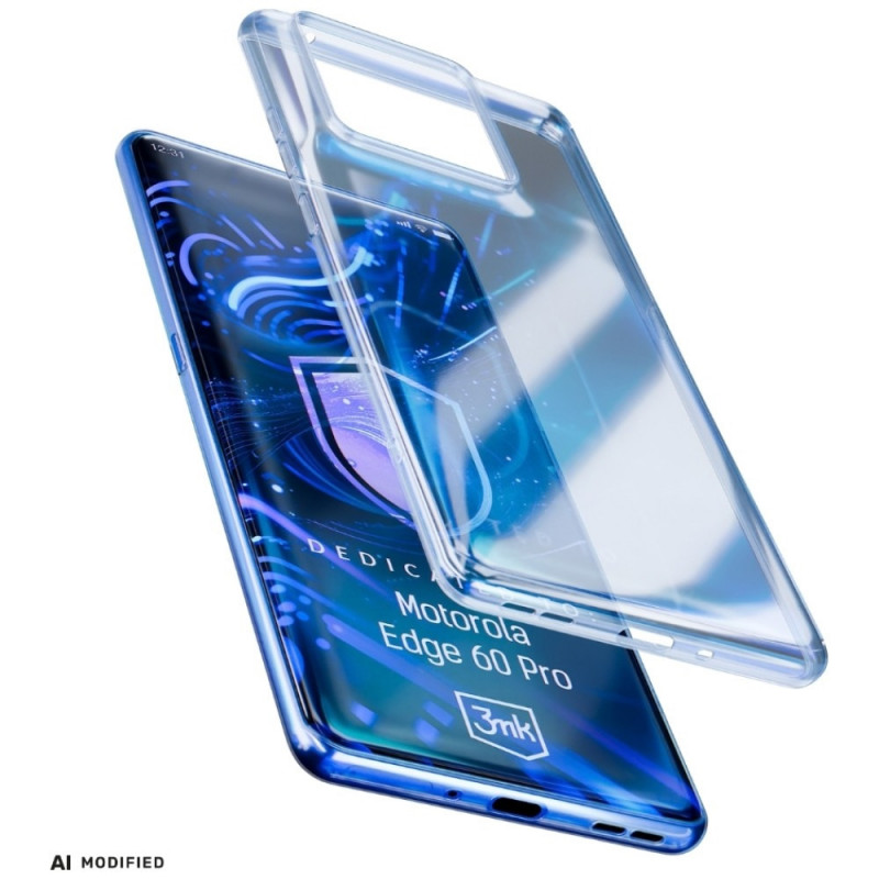 3MK Clear Case Motorola Edge 60 Pro jaoks, läbipaistev