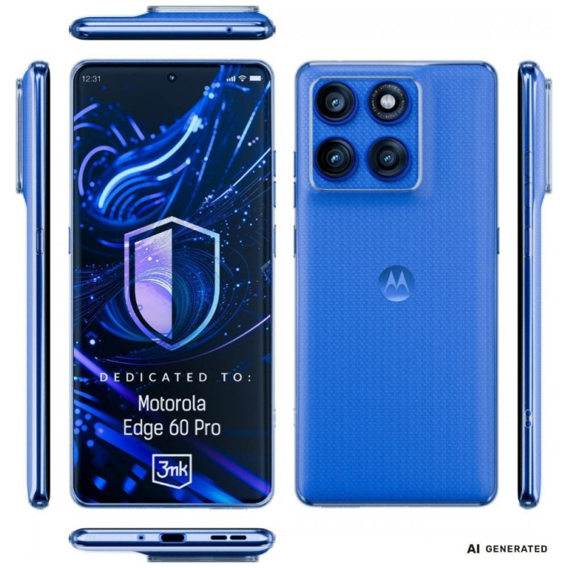 3MK Clear Case Motorola Edge 60 Pro jaoks, läbipaistev
