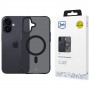 3MK Smoke Matt MagCase ümbris Apple iPhone 17 jaoks, must