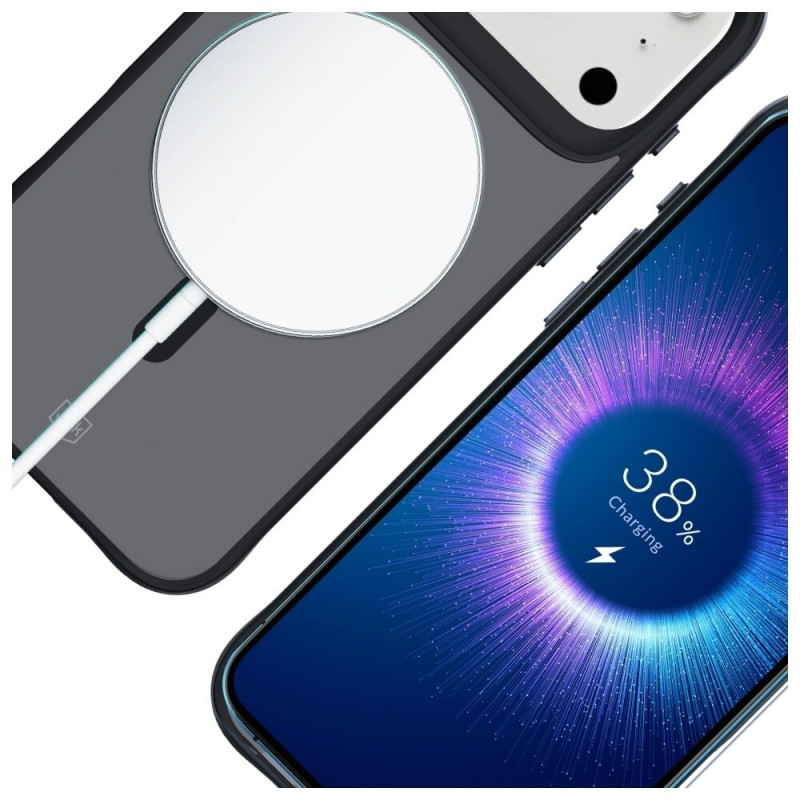 3MK Smoke Matt MagCase ümbris Apple iPhone 17 Pro jaoks, must