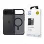 3MK Smoke Matt MagCase ümbris Apple iPhone Air jaoks, must