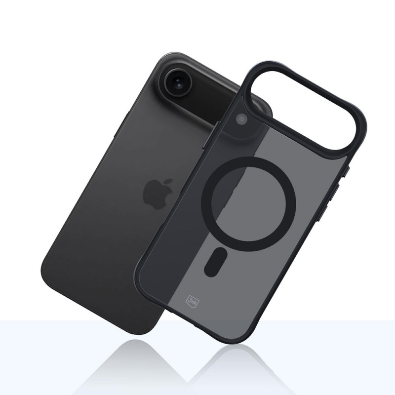 3MK Smoke Matt MagCase ümbris Apple iPhone Air jaoks, must