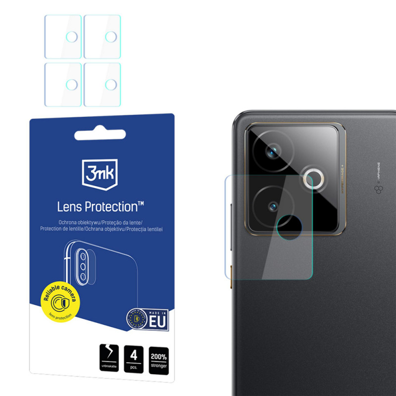 3MK Lens Protection Realme GT 7T kaamera objektiivi kaitseklaas (4 tk)