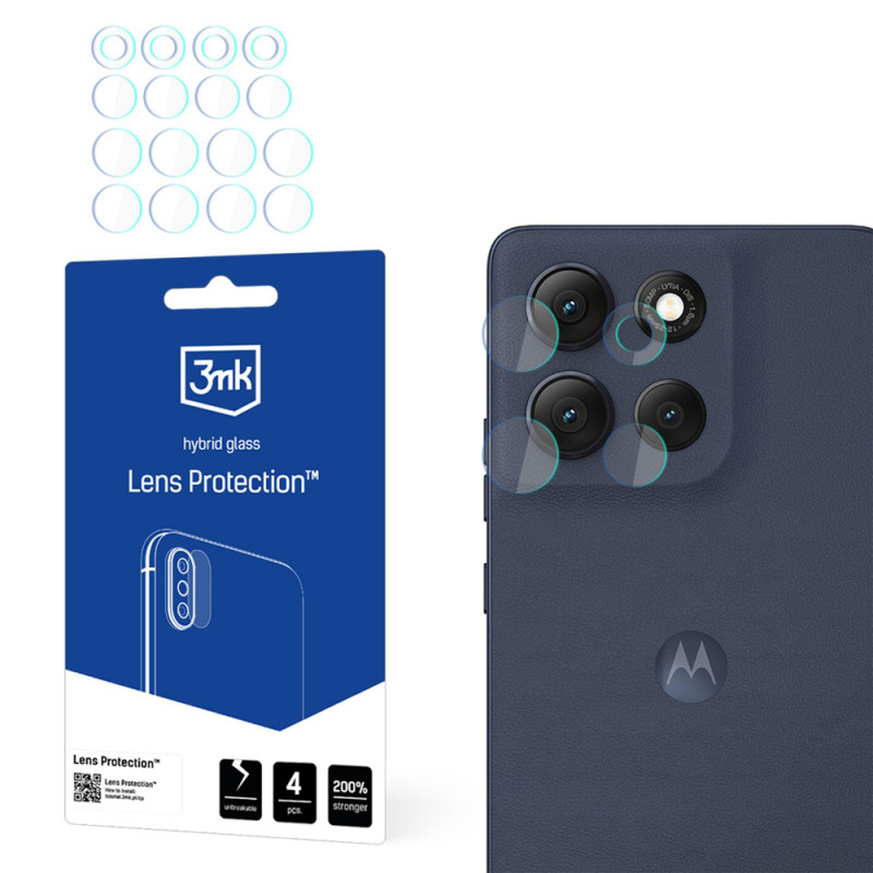 3MK Lens Protection Motorola Moto G86 / G86 Power kaamera objektiivi kaitseklaas (4 tk)