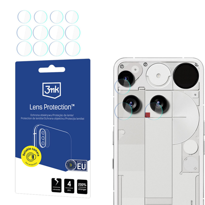 3MK Lens Protection Nothing Phone (3) kaameraläätse kaitseklaas (4 tk)