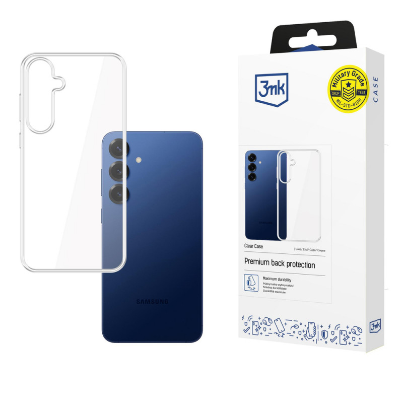 3MK Clear Case Samsung Galaxy S25 FE-le, läbipaistev