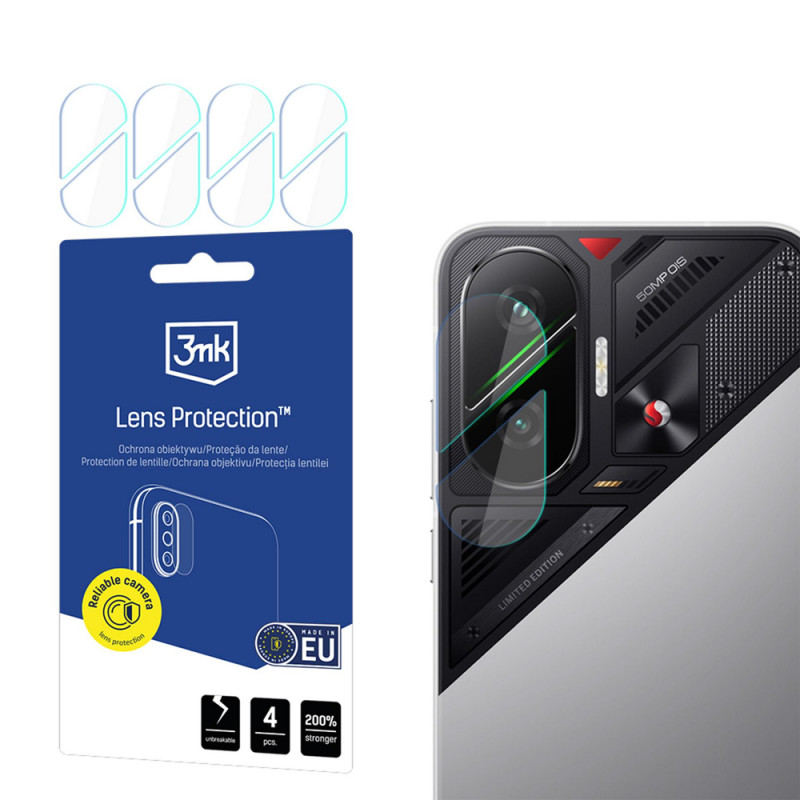 3MK Lens Protection kaameraläätse kaitseklaas Xiaomi Poco F7 jaoks (4 tk)