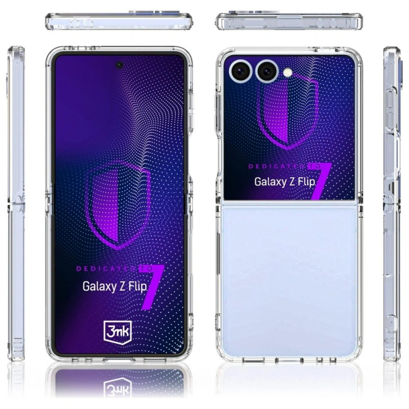 3MK Armor Case ümbris Samsung Galaxy Z Flip7 jaoks, läbipaistev