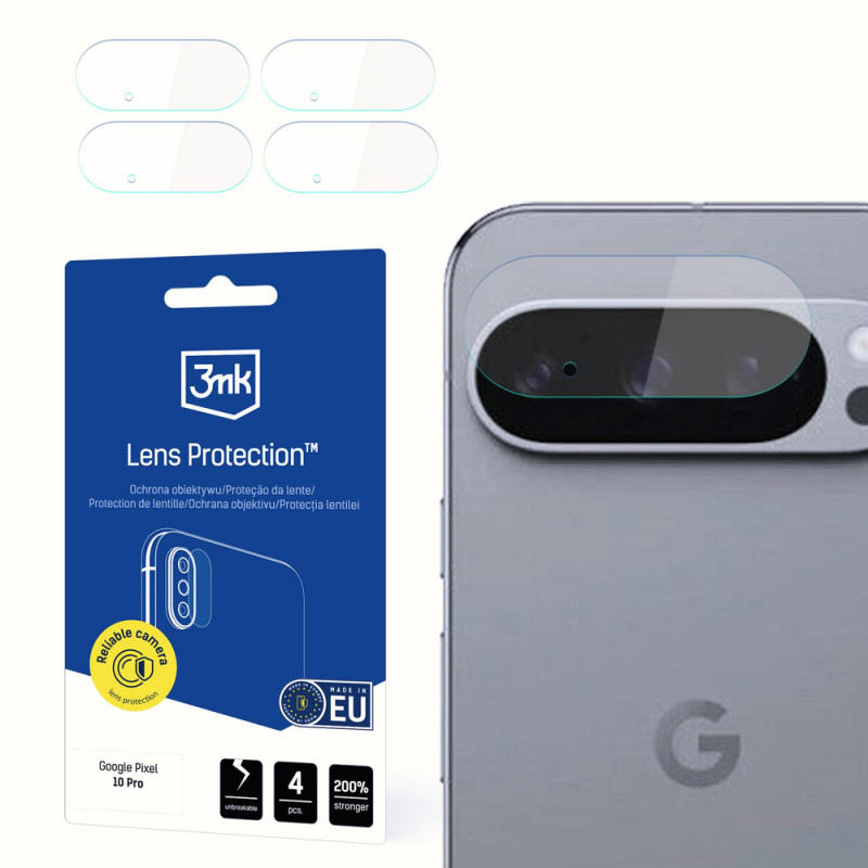 3MK Lens Protection kaamerakaitse Google Pixel 10 Pro kaamera objektiivile (4 tk)