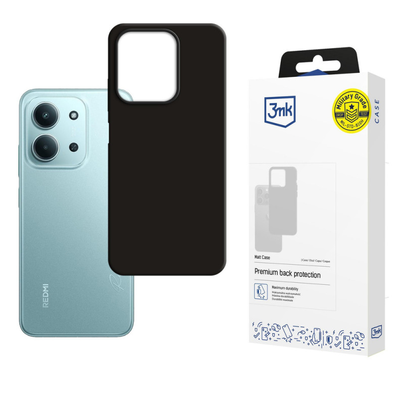 3MK Matt Case ümbris Redmi 15C 4G / 5G (171 mm) / Poco C85 4G jaoks, must