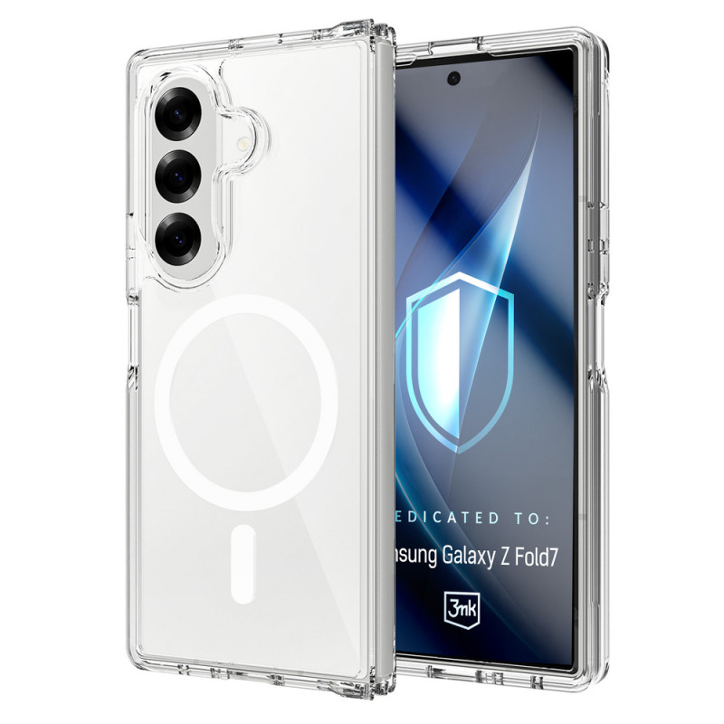 3MK Armor MagCase Samsung Galaxy Z Fold7 jaoks, läbipaistev