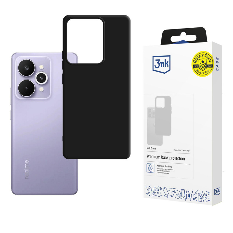 3MK Matt Case kaitseümbris Realme 15 5G / 15 Pro 5G jaoks, must