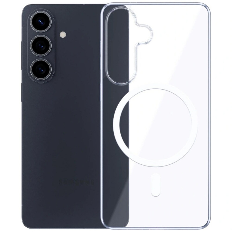 3mk Clear MagCase Samsung Galaxy S26 kaitsekate, läbipaistev