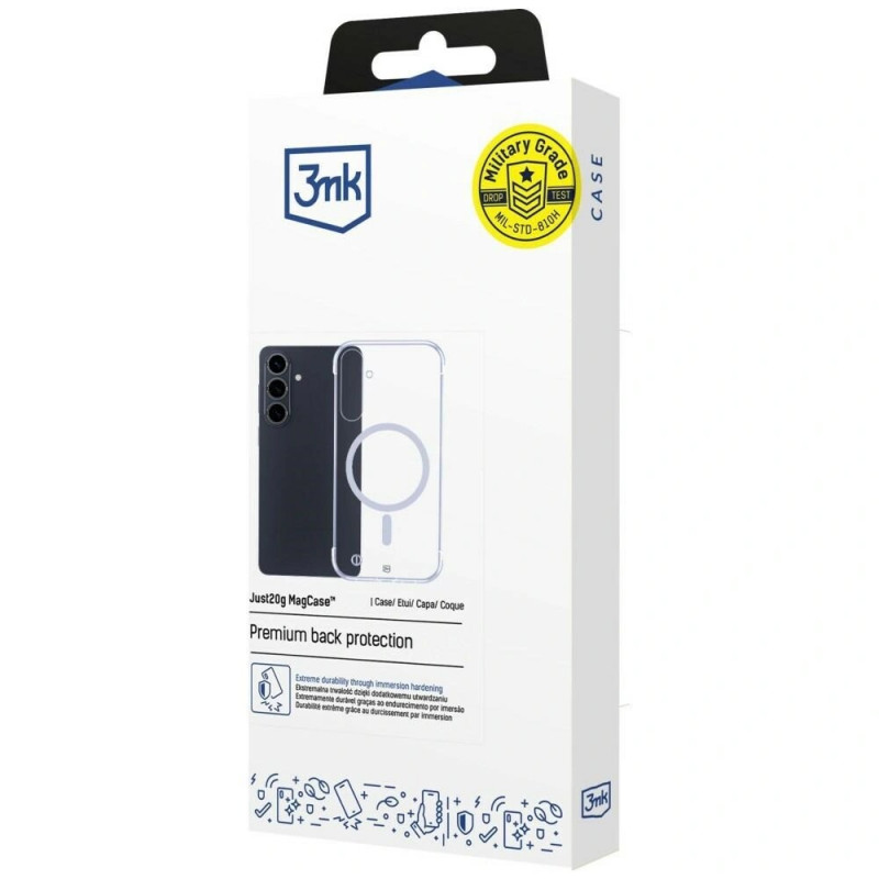 3mk Just20g MagCase Samsung Galaxy S26 kaitsekate, läbipaistev