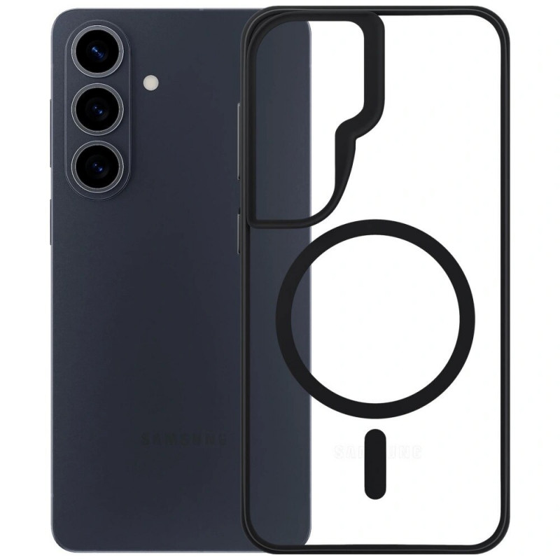 3mk Satin Armor MagCase Samsung Galaxy S26 kaitsekate, läbipaistev must