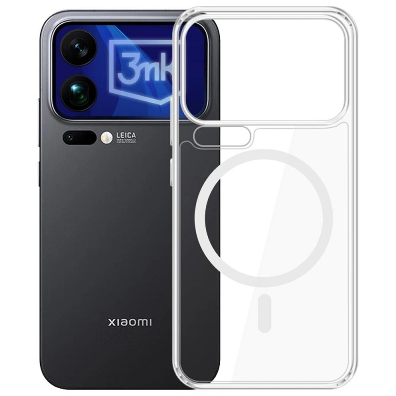 3MK Armor MagCase Xiaomi 17 Pro nutitelefoni ümbris, läbipaistev