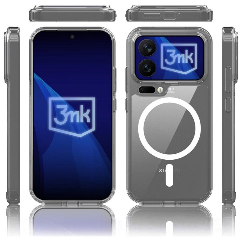 3MK Armor MagCase Xiaomi 17 Pro Max nutitelefoni ümbris, läbipaistev
