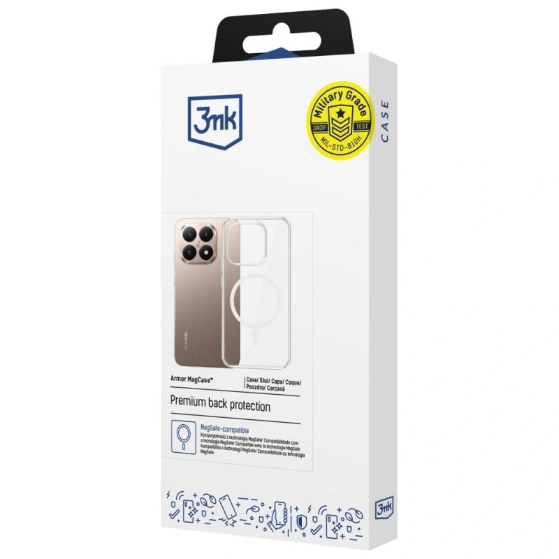 3MK Armor MagCase Xiaomi 15T 5G nutitelefoni ümbris, läbipaistev
