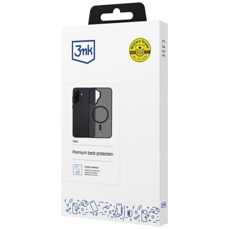 3MK Smoke MagCase Samsung Galaxy A37 nutitelefoni ümbris, suitsumust